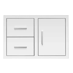 Summerset 33-Inch Masonry 2-Drawer & Access Door Combo - DC2-33M - Green Vista Living