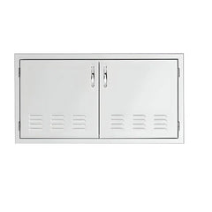 Summerset 33-Inch Vented Stainless Steel Double Access Door - SSDD-33V - Green Vista Living