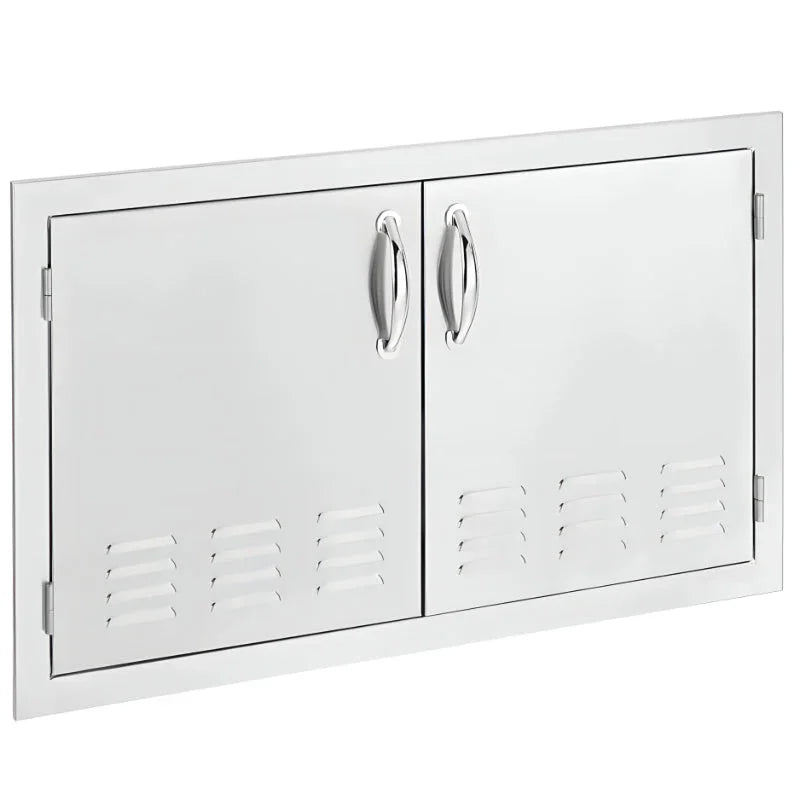 Summerset 33-Inch Vented Stainless Steel Double Access Door - SSDD-33V - Green Vista Living