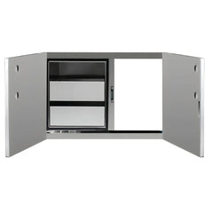 Summerset 36 Inch Two Drawer Dry Storage and Access Door Combo - DP-36AC - Green Vista Living