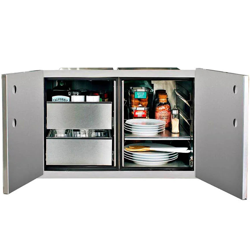 Summerset 36 Inch Two Drawer Dry Storage Combo - DP-36DC - Green Vista Living