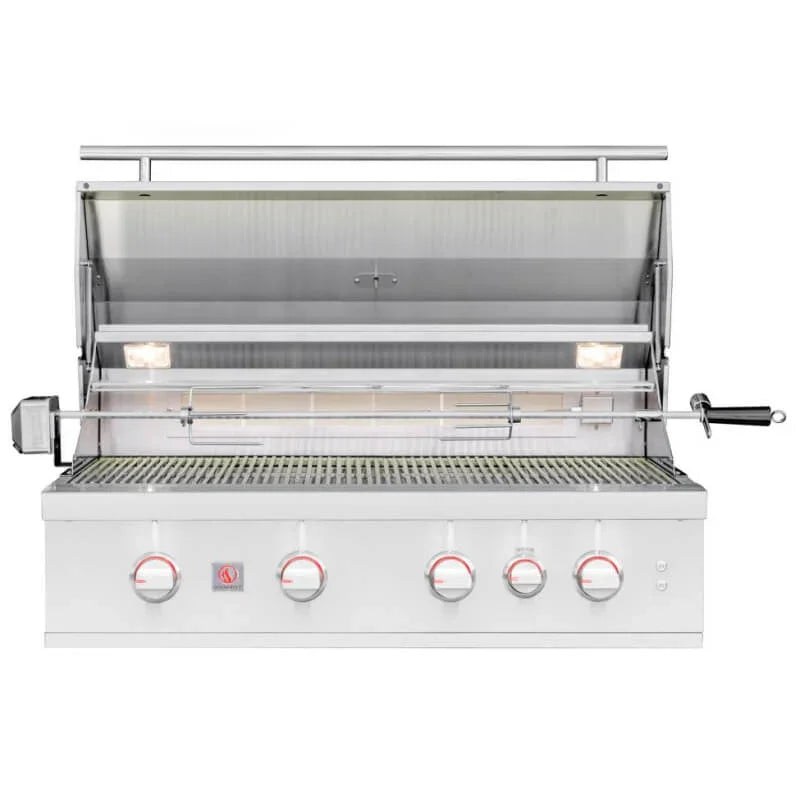 Summerset TRL Pro 40 Inch 4 Burner Built-In Gas Grill With Rotisserie - Green Vista Living