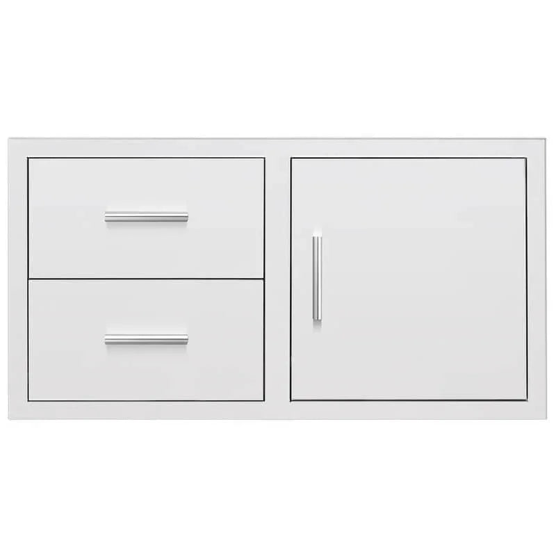 Summerset 42 Inch Flush Mount 2 Drawer & Access Door Combo - DC2-42 - Green Vista Living