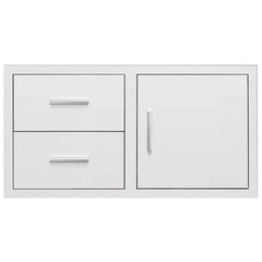 Summerset 42 Inch Flush Mount 2 Drawer & Access Door Combo - DC2-42 - Green Vista Living