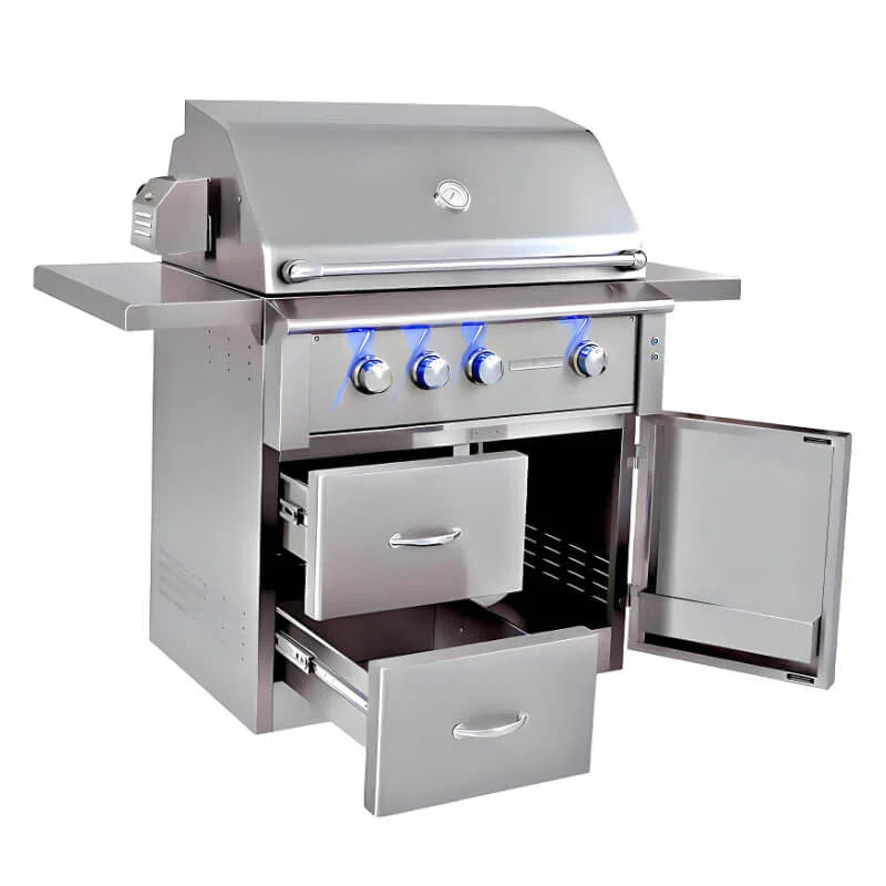 Summerset Alturi 36 Inch 3 Burner Freestanding Gas Grill With Rotisserie - Green Vista Living
