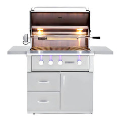 Summerset Alturi 36 Inch 3 Burner Freestanding Gas Grill With Rotisserie - Green Vista Living