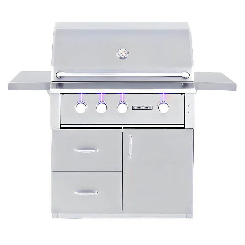 Summerset Alturi 36 Inch 3 Burner Freestanding Gas Grill With Rotisserie - Green Vista Living