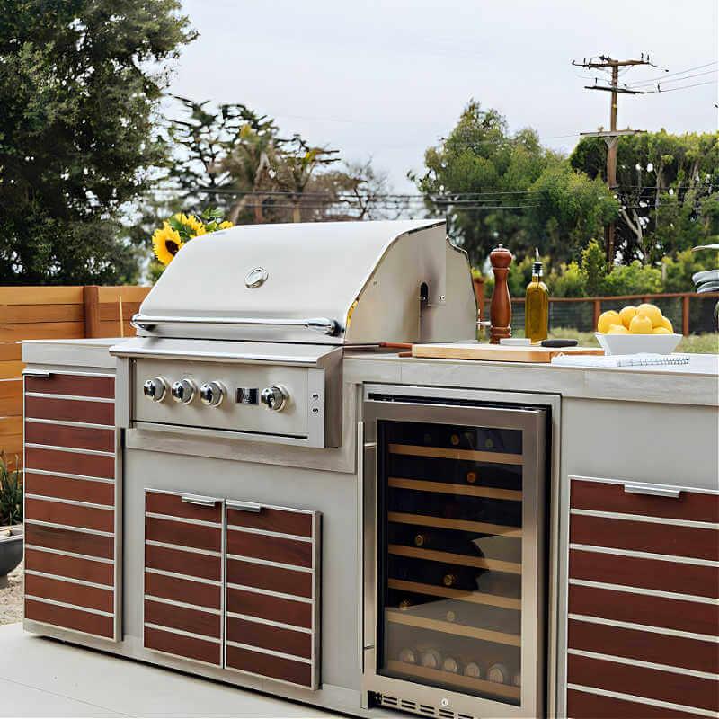 Summerset Alturi 42 Inch 3 Burner Built-In Gas Grill With Rotisserie - Green Vista Living