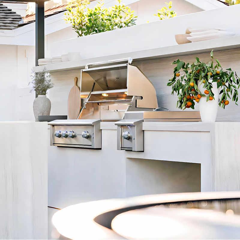 Summerset Alturi 42 Inch 3 Burner Built-In Gas Grill With Rotisserie - Green Vista Living