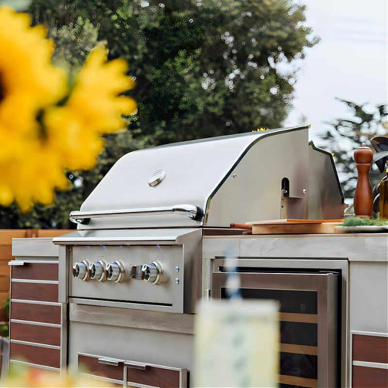 Summerset Alturi 42 Inch 3 Burner Built-In Gas Grill With Rotisserie - Green Vista Living