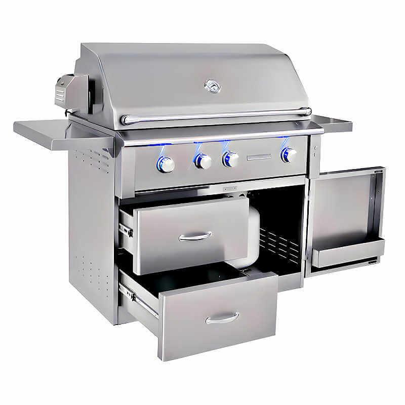 Summerset Alturi 42 Inch 3 Burner Freestanding Gas Grill With Rotisserie - Green Vista Living