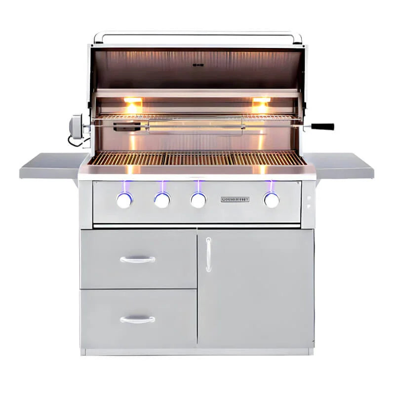 Summerset Alturi 42 Inch 3 Burner Freestanding Gas Grill With Rotisserie - Green Vista Living
