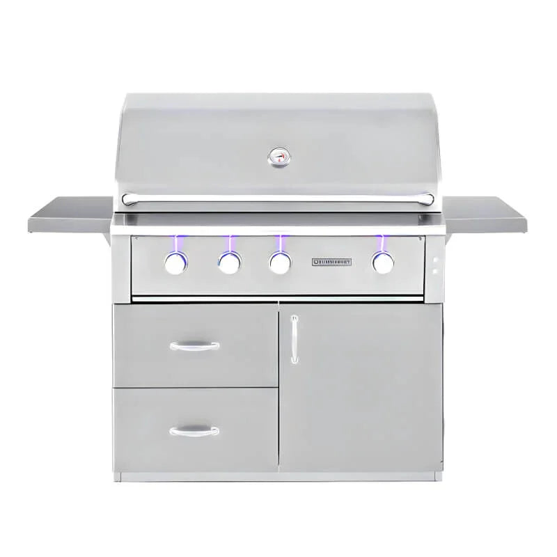 Summerset Alturi 42 Inch 3 Burner Freestanding Gas Grill With Rotisserie - Green Vista Living