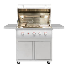 Summerset Quest Series 36-Inch 3 Burner Freestanding Gas Grill - Green Vista Living