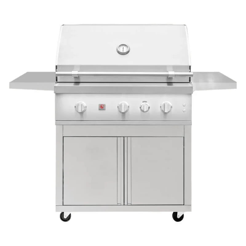 Summerset Quest Series 36-Inch 3 Burner Freestanding Gas Grill - Green Vista Living