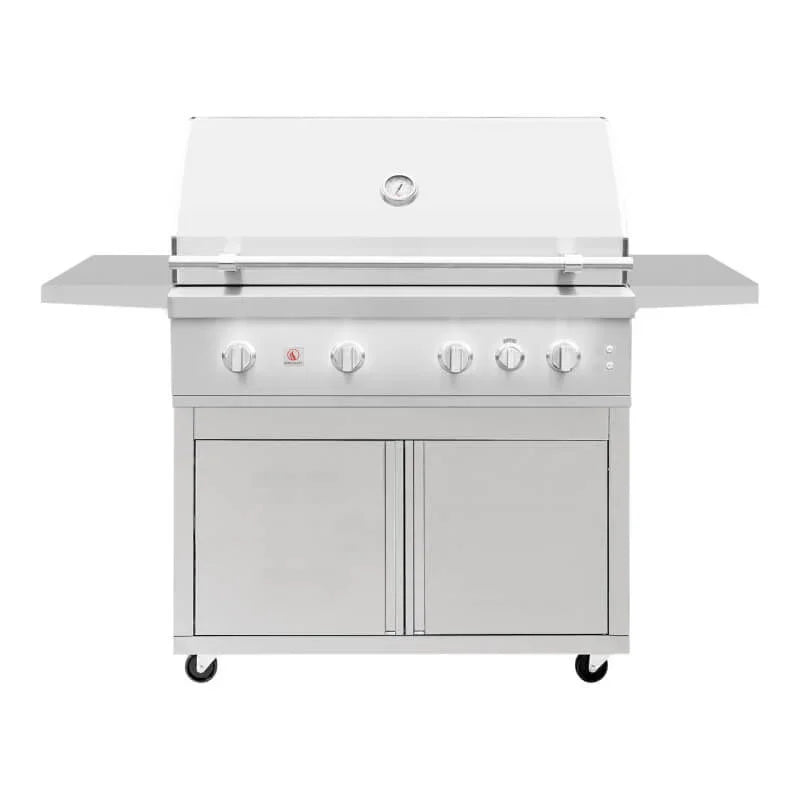 Summerset Quest Series 42-Inch 4 Burner Freestanding Gas Grill - Green Vista Living