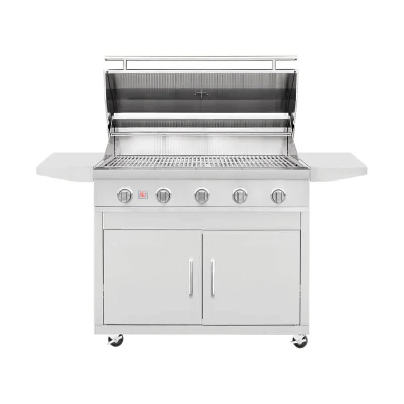 Summerset Sizzler 40 Inch 5 Burner Freestanding Gas Grill - Green Vista Living