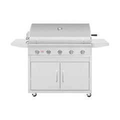 Summerset Sizzler Pro 40 Inch 5 Burner Freestanding Gas Grill w/ Cart - Green Vista Living
