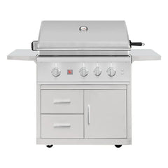 Summerset TRL Pro 32-Inch 3-Burner Freestanding Gas Grill w/ Deluxe Cart - Green Vista Living