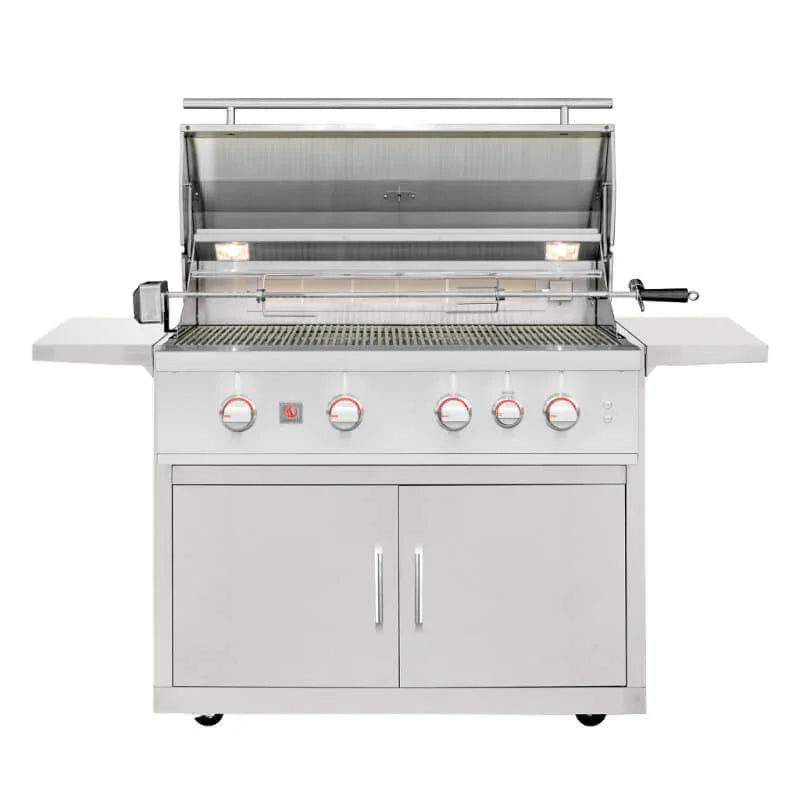 Summerset TRL Pro 40 Inch 4 Burner Freestanding Gas Grill With Standard Cart - Green Vista Living