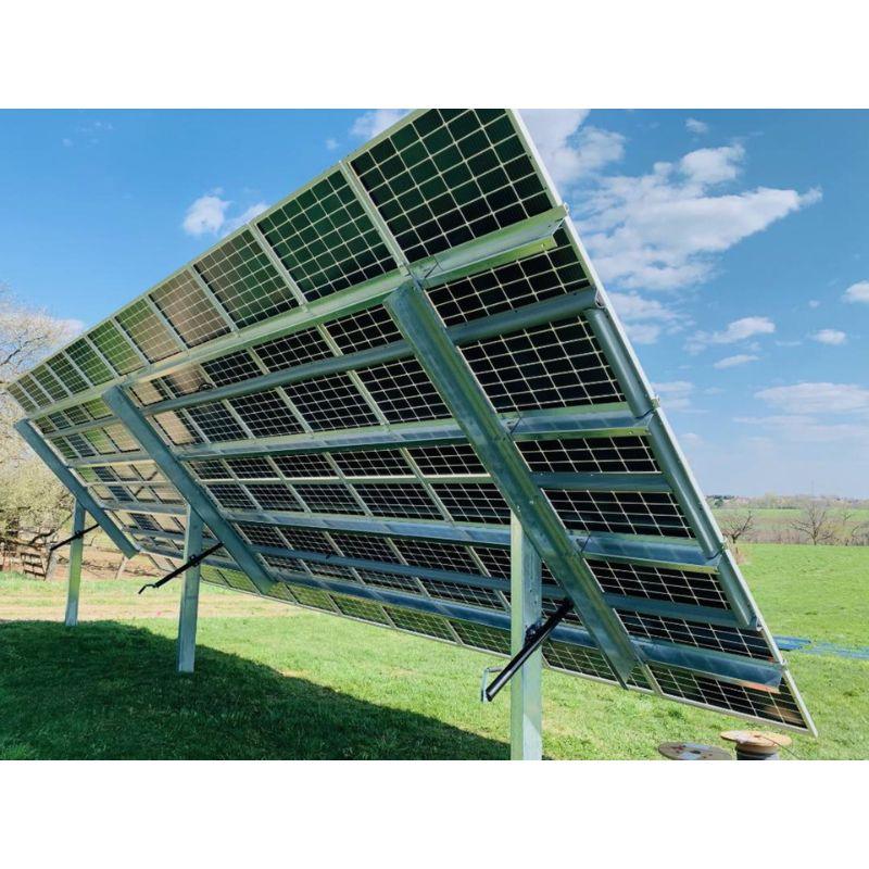 Sinclair SkyRack HD - Ground Mount Solar Rack for 12 / 18 / 24 / 36 or 48 Solar Panels | Made In USA | Engineered / Galvanized Steel | Fixed or Seasonal Tilt Adjust - Green Vista Living