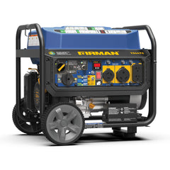FIRMAN Power Equipment Tri Fuel Portable Generator 5500/4400W Electric Start 120 with CO ALERT