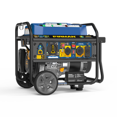 FIRMAN Power Equipment Tri Fuel  Portable Generator 8250/6600W Electric Start Wheel Kit Bonus Cover & Cord CO Alert