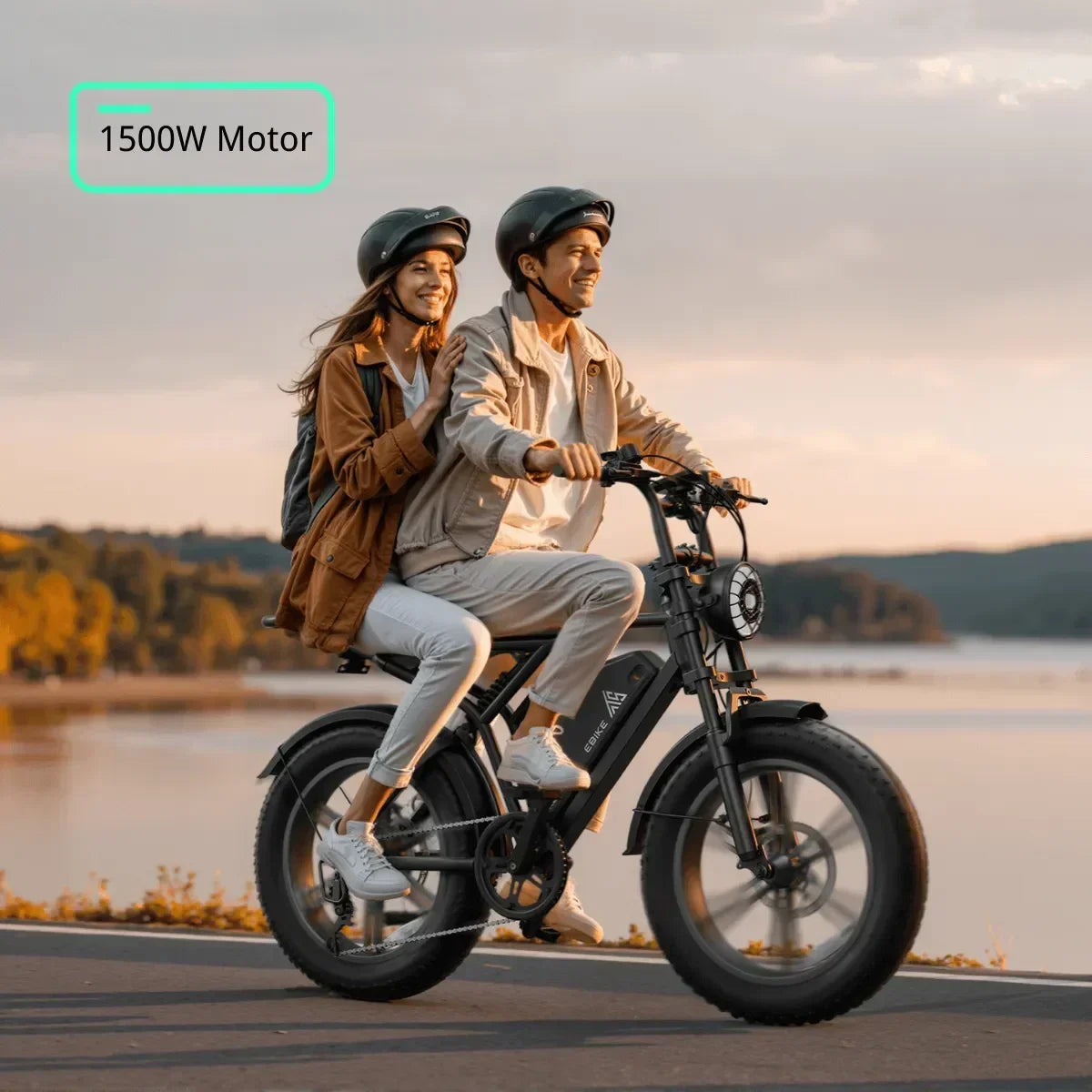 TST R002 20'' 1500W Full Suspension Moped-style Electric Bike - Green Vista Living