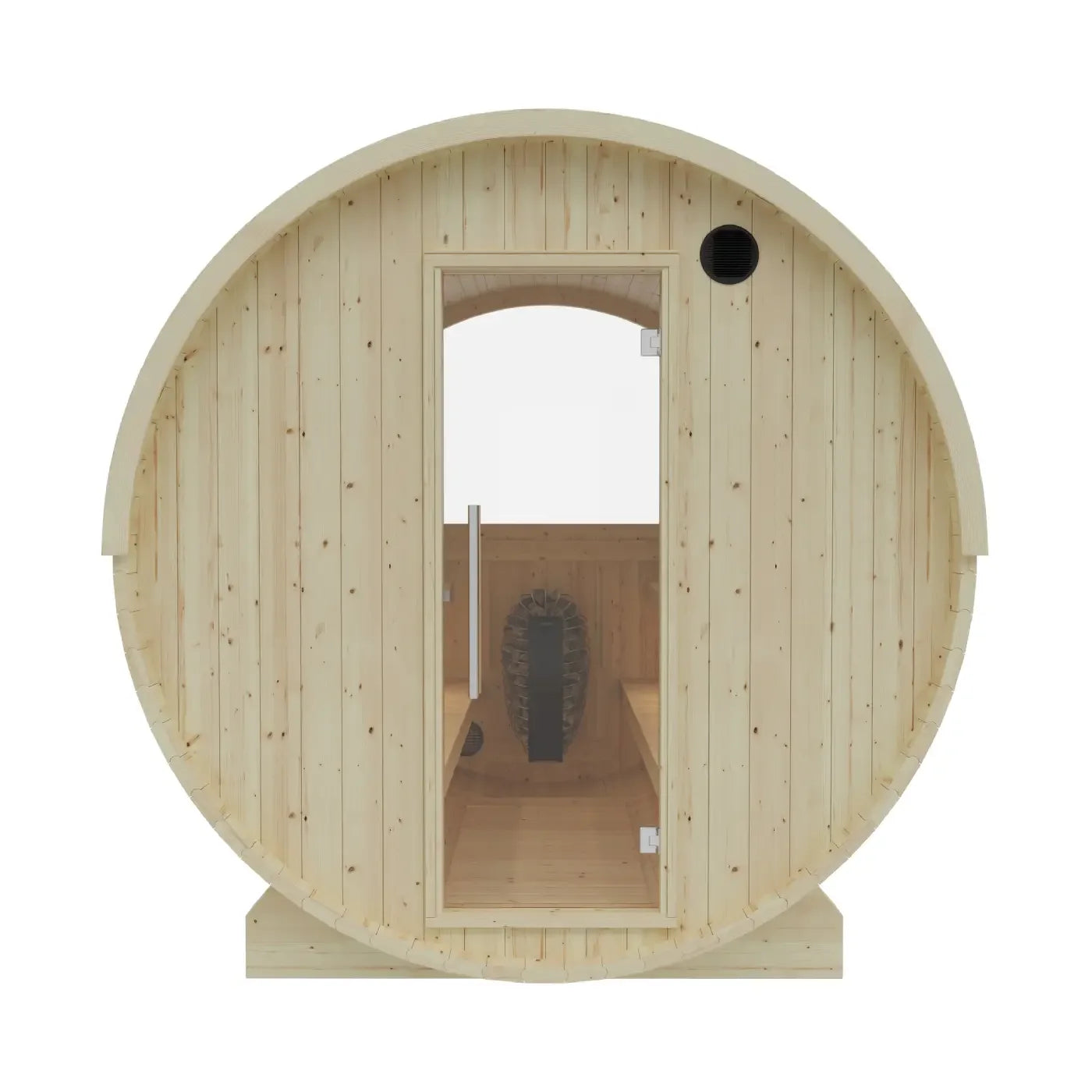 Tampere Finnish Barrel Sauna with WiFi Heater - Finnish Sauna Builders - Green Vista Living