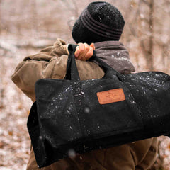 Tote Shape Canvas Firewood Log Carriers - Green Vista Living