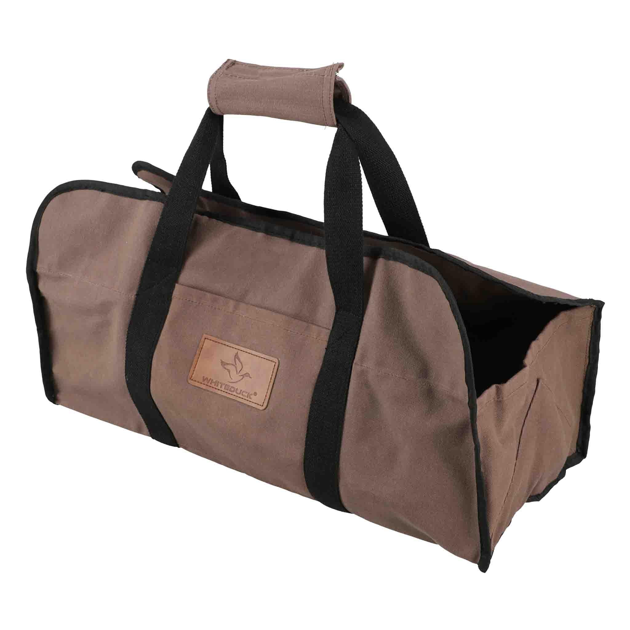 Tote Shape Canvas Firewood Log Carriers - Green Vista Living