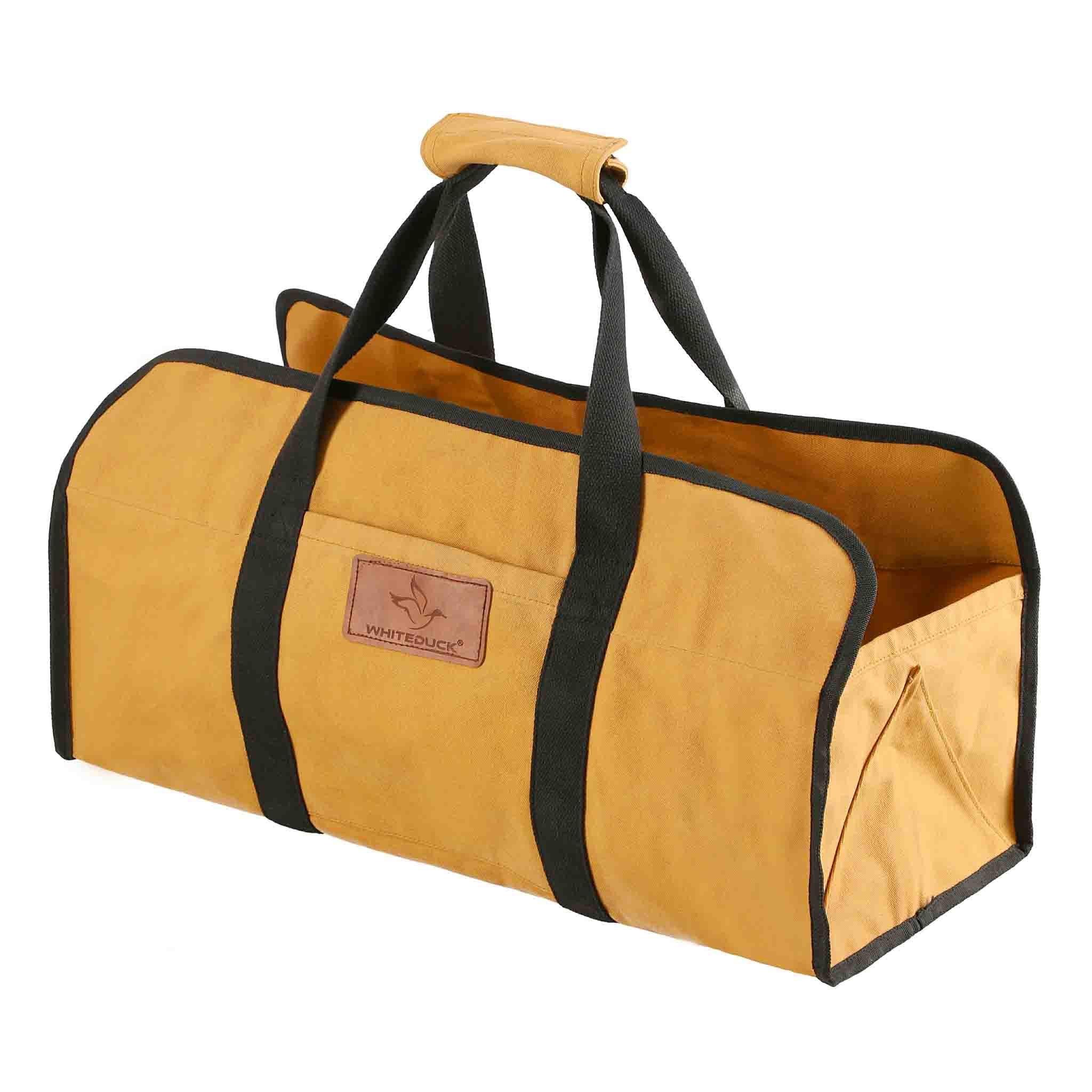 Tote Shape Canvas Firewood Log Carriers - Green Vista Living