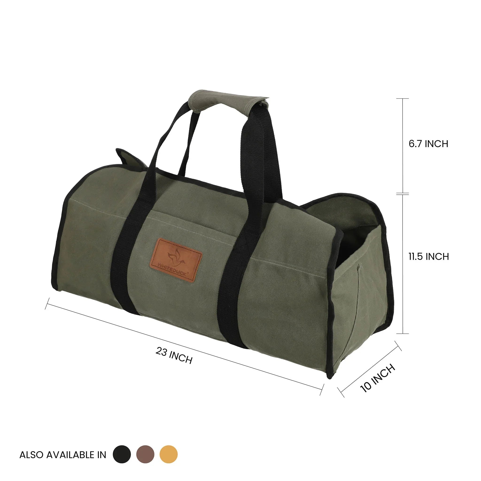Tote Shape Canvas Firewood Log Carriers - Green Vista Living