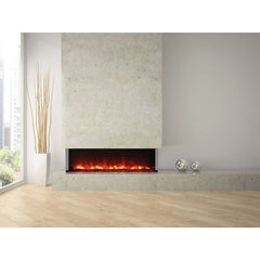 Amantii 72 Inch Tru-View XL Deep Built-In Indoor Outdoor 3 Three Sided Electric Fireplace