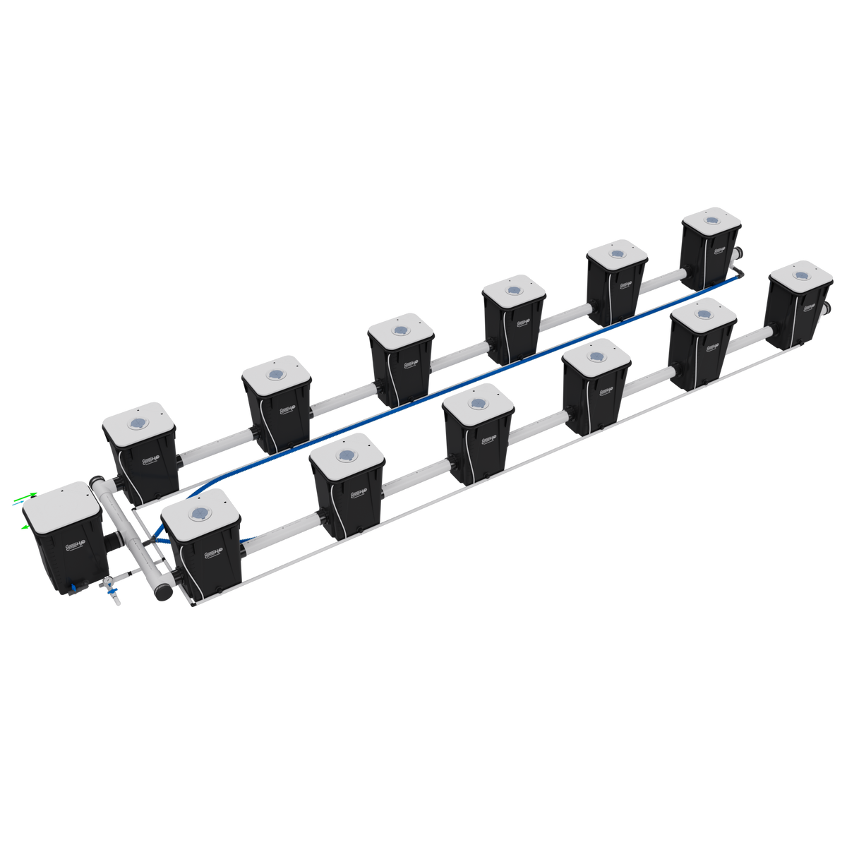 Current Culture H2O RDWC Hydroponic Grow System 2 Row 40" Plant Spacing | UC12XXL13