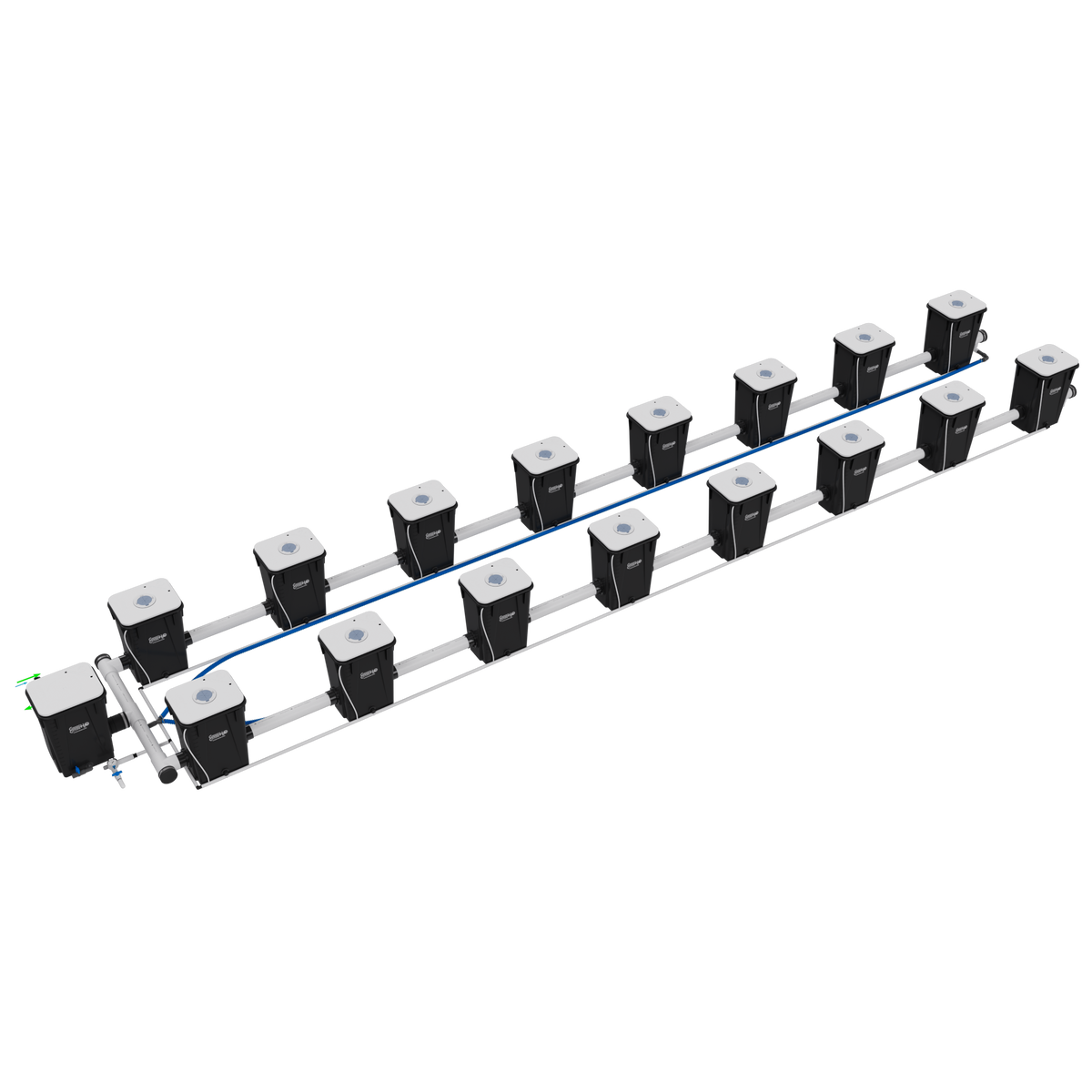 Current Culture H2O RDWC Hydroponic Grow System 2 Row 40" Plant Spacing | UC16XXL13
