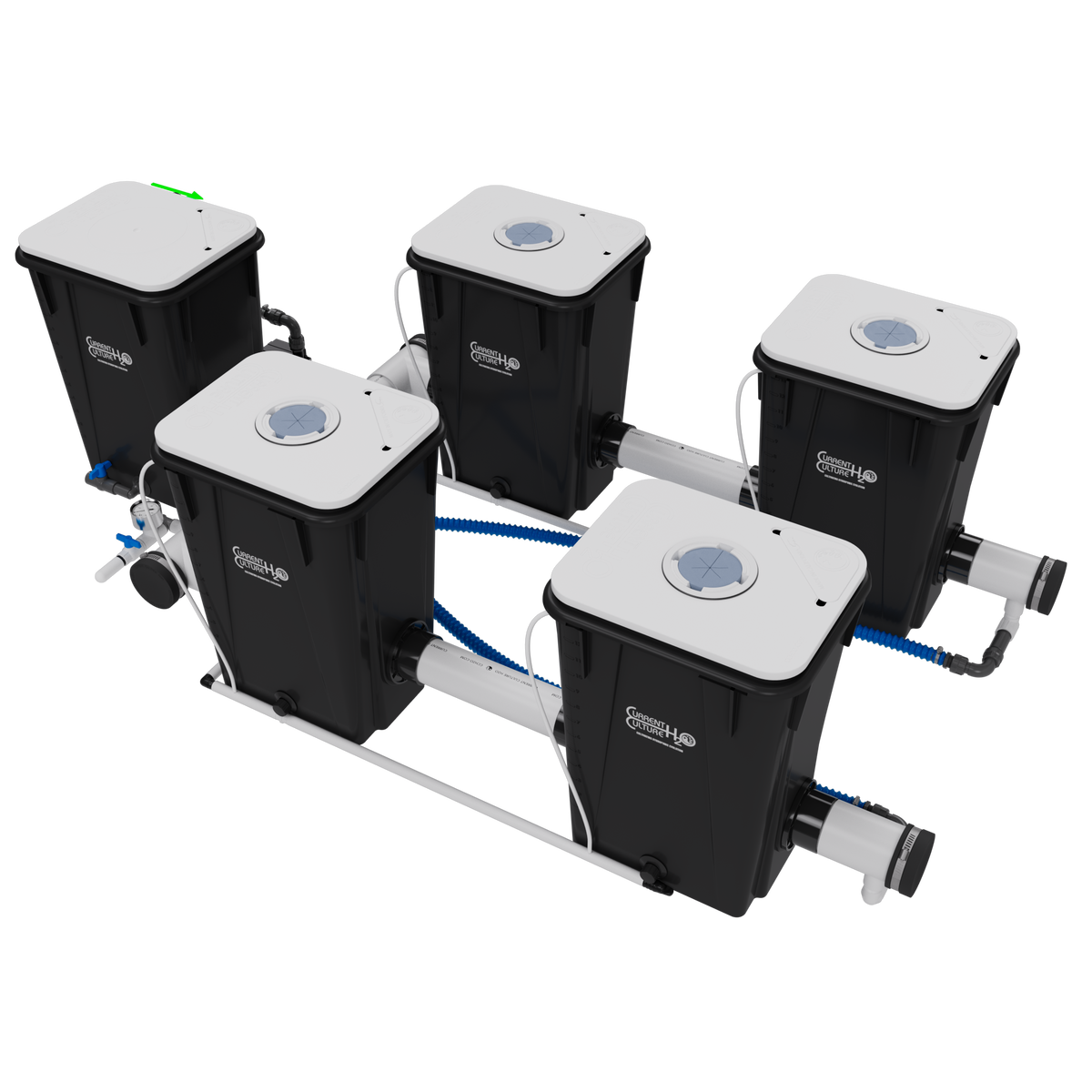 Current Culture H2O RDWC Hydroponic Grow System 2 Row 30" Plant Spacing | UC4XL13