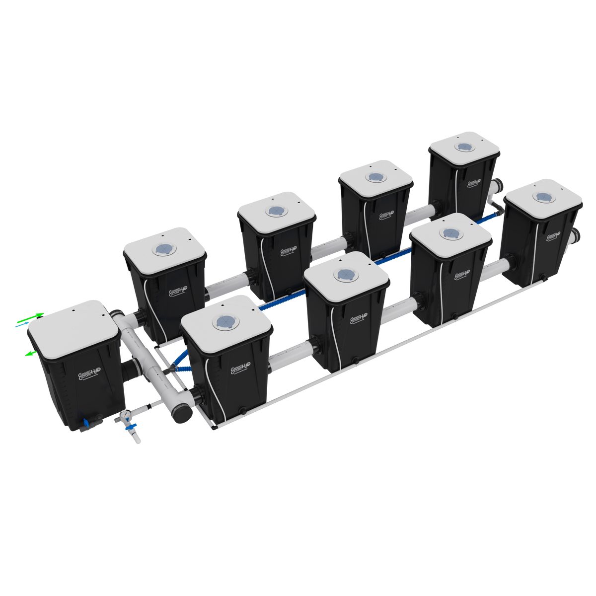 Current Culture H2O RDWC Hydroponic Grow System 2 Row 40" Plant Spacing | UC6XXL13
