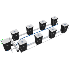 Current Culture H2O RDWC Hydroponic Grow System 2 Row 40" Plant Spacing | UC8XXL13