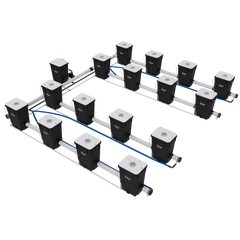 Current Culture H2O RDWC Hydroponic Grow System 4 Row 40" Plant Spacing | UCDB16XXL13