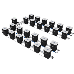 Current Culture H2O RDWC Hydroponic Grow System 4 Row 30" Plant Spacing | UCDB24XL13
