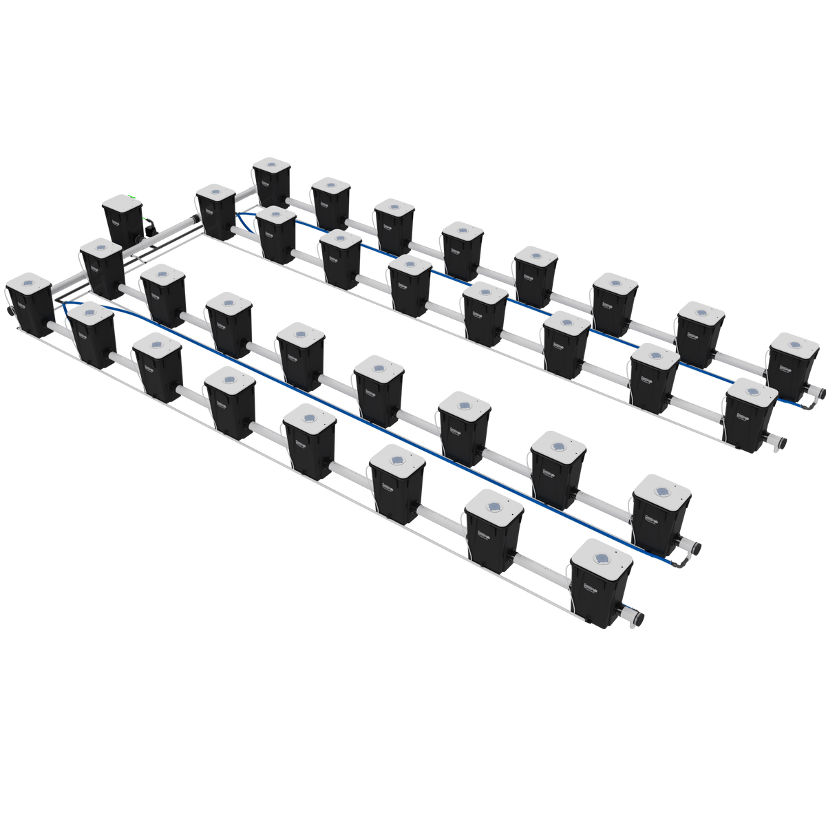 Current Culture H2O RDWC Hydroponic Grow System 4 Row 40" Plant Spacing