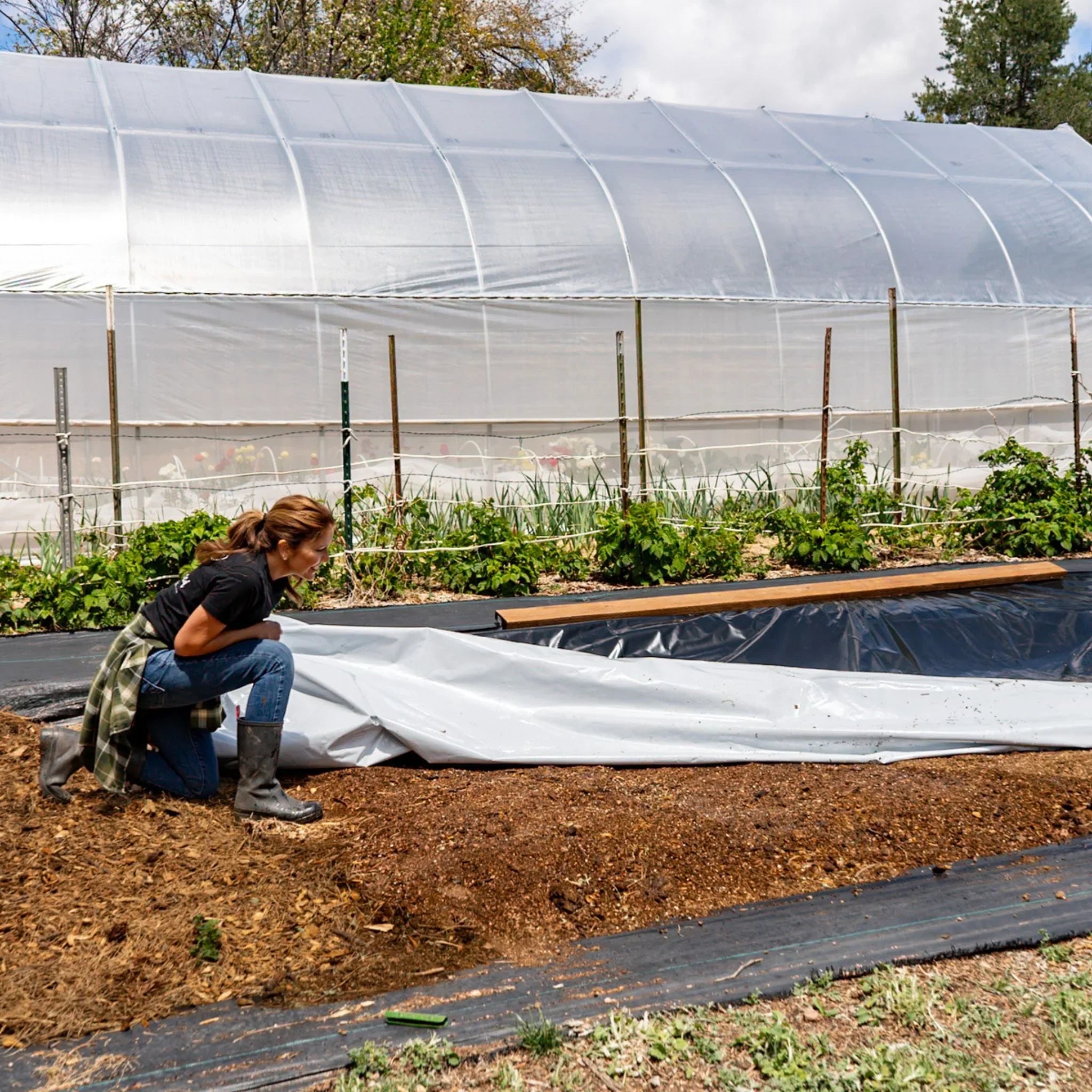 Bootstrap Farmer Silage Tarp - 6 mil Reversible Black & White - Green Vista Living