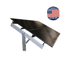 Sinclair SkyRack HD - Ground Mount Solar Rack for 12 / 18 / 24 / 36 or 48 Solar Panels | Made In USA | Engineered / Galvanized Steel | Fixed or Seasonal Tilt Adjust - Green Vista Living