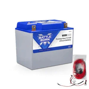 Battle Born 75Ah 12V Group 24 LiFePO4 Deep Cycle Battery - Green Vista Living