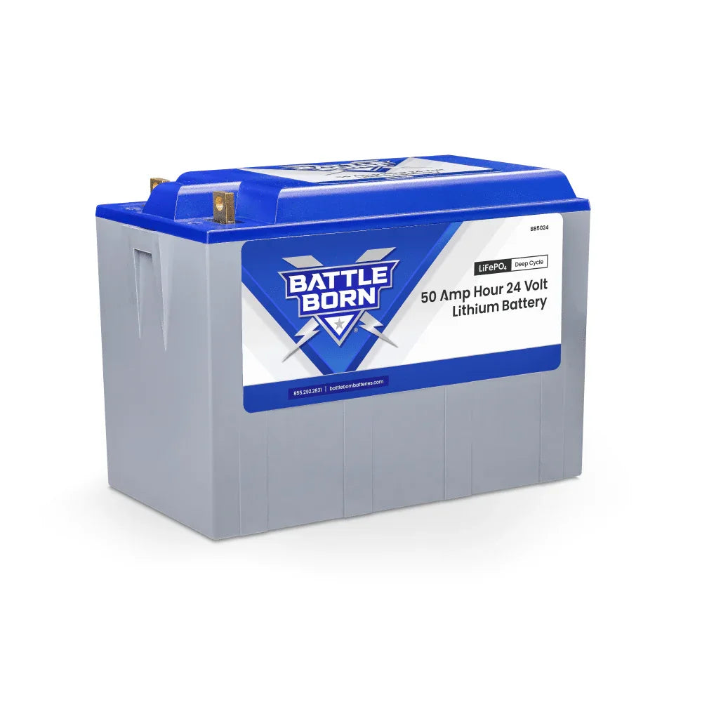Battle Born 50Ah 24V LiFePO4 Deep Cycle Battery - Green Vista Living