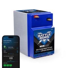 Battle Born 100Ah 12V GC2 Smart LiFePO4 Deep Cycle Battery - Green Vista Living