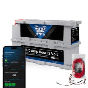 Battle Born 270Ah 12V GC3 Smart LiFePO4 Deep Cycle Battery - Green Vista Living