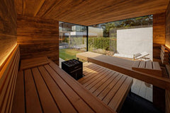 Thermasol Ombra - Lapacho Wood, 4-6 Person, Outdoor Sauna