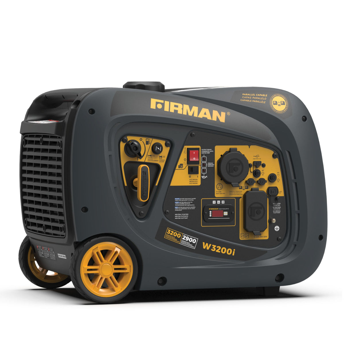 FIRMAN Power Equipment Inverter Portable Generator 3200/2900W Recoil Start